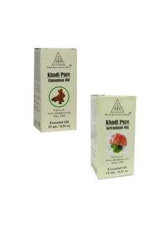Khadi Pure Cinnamon & Geranium Essential Oil 15 Ml (Pack Of 2)  - Image 2