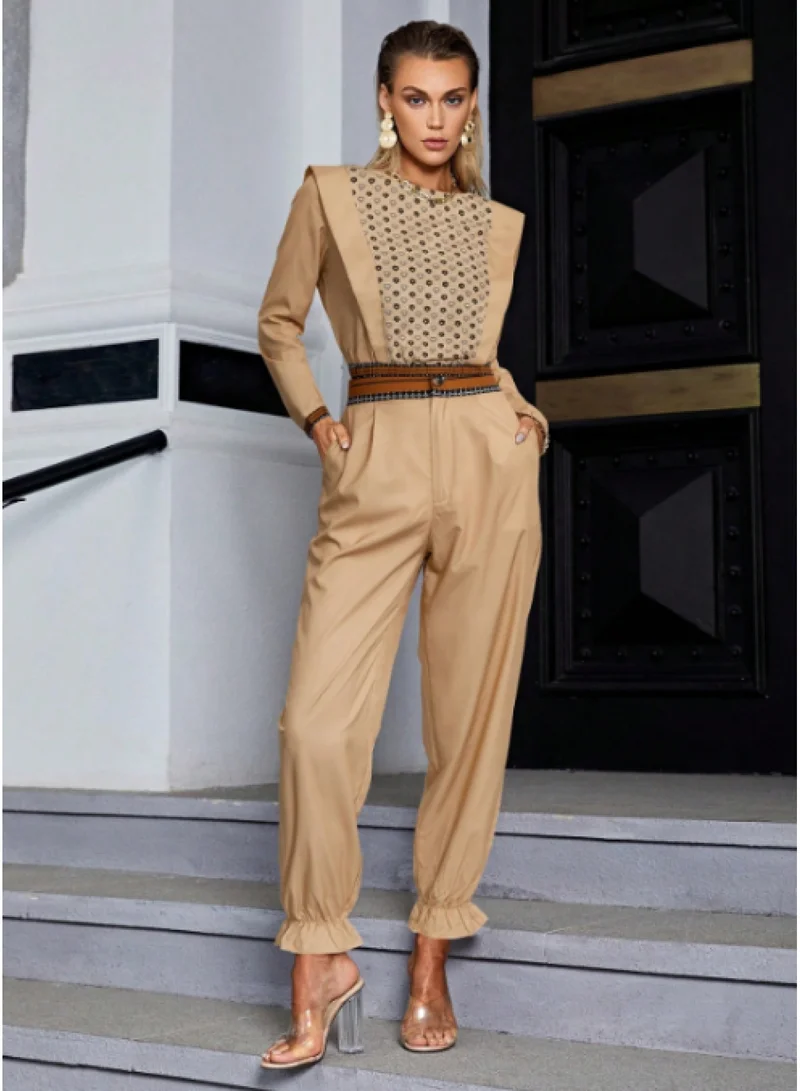 SIMPLEE Women's 2-Piece Outfit Set - Matching Top & Pants for Stylish Look