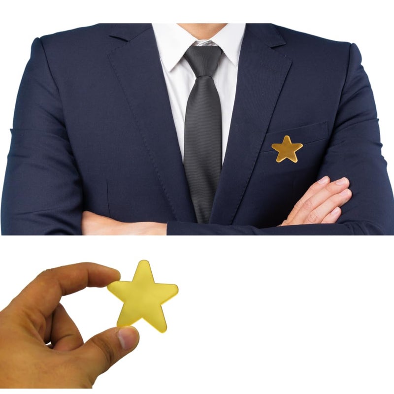 Labworld Performance Shinning Star Badge with Pin to hang on fabrics Label Name plate for kids,adults,school,office and corporate - Image 4