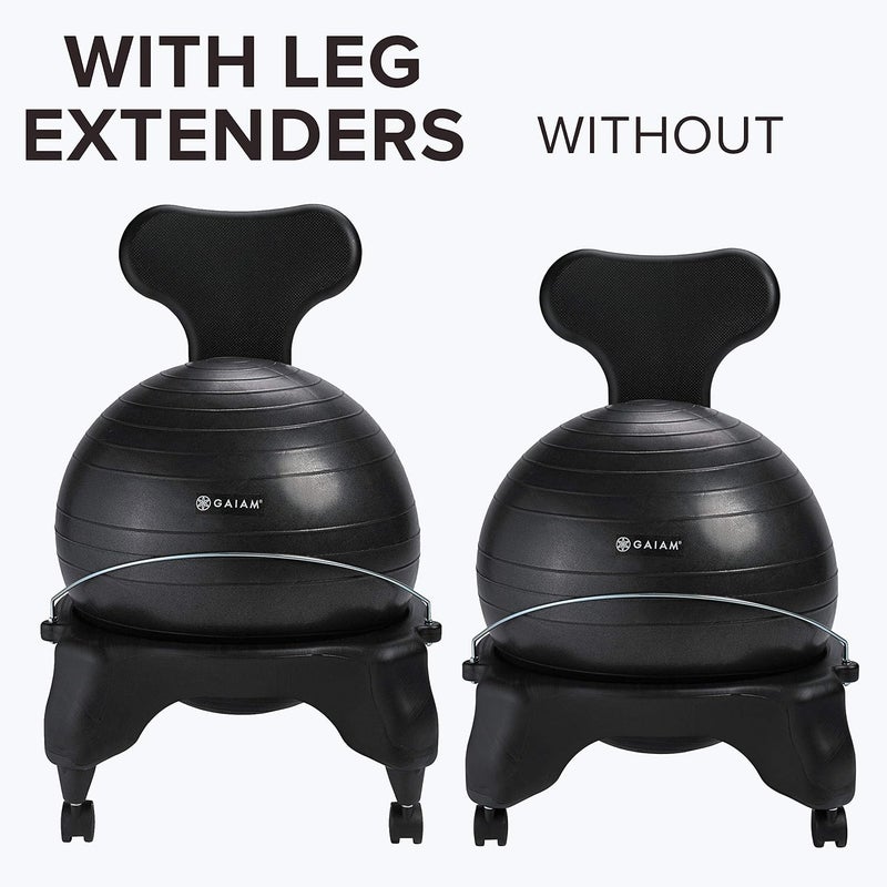 Gaiam Gaiam Classic Balance Ball Chair Leg Extenders Only Compatible with Classic Chair  Classic Backless Chair - Image 2