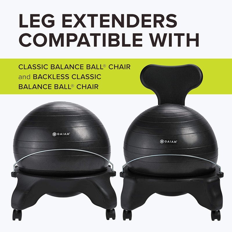 Gaiam Gaiam Classic Balance Ball Chair Leg Extenders Only Compatible with Classic Chair  Classic Backless Chair - Image 3