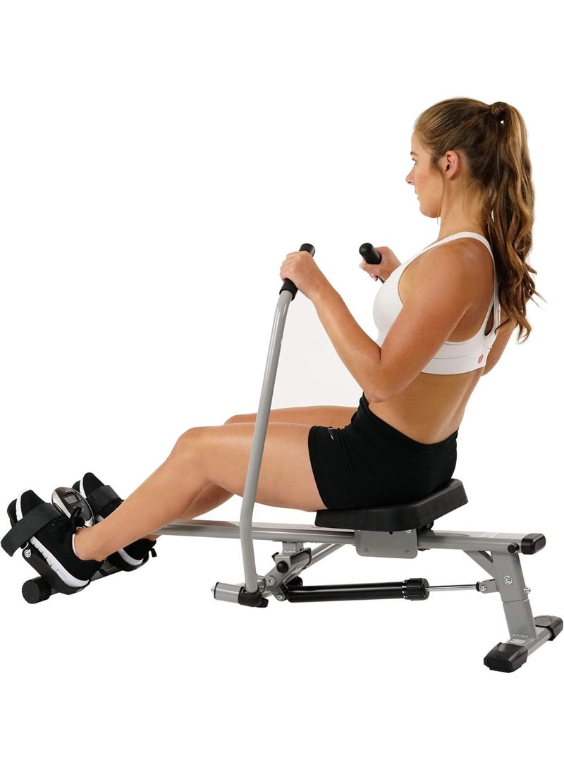 Marshal Fitness Compact Hydraulic Rowing Machine, Low Impact Rower with 12 Adjustable Resistance Level, Cardio Exercise Equipment for Home - Image 2