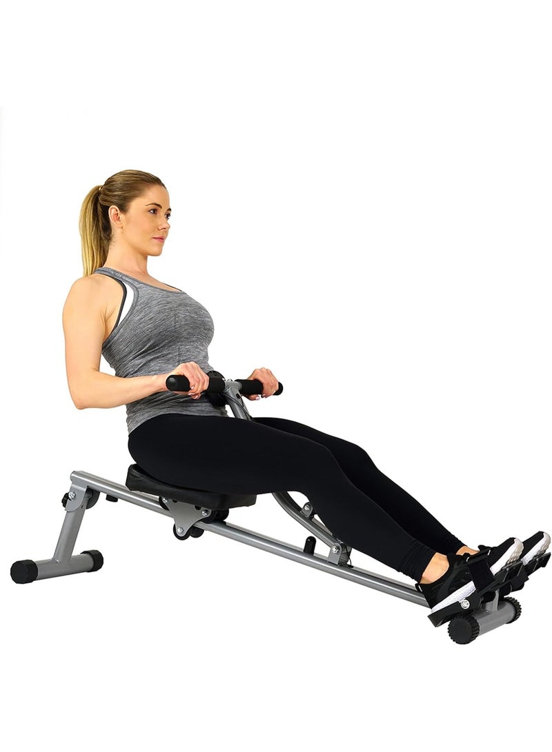 Marshal Fitness Compact Hydraulic Rowing Machine, Low Impact Rower with 12 Adjustable Resistance Level, Cardio Exercise Equipment for Home - Image 1