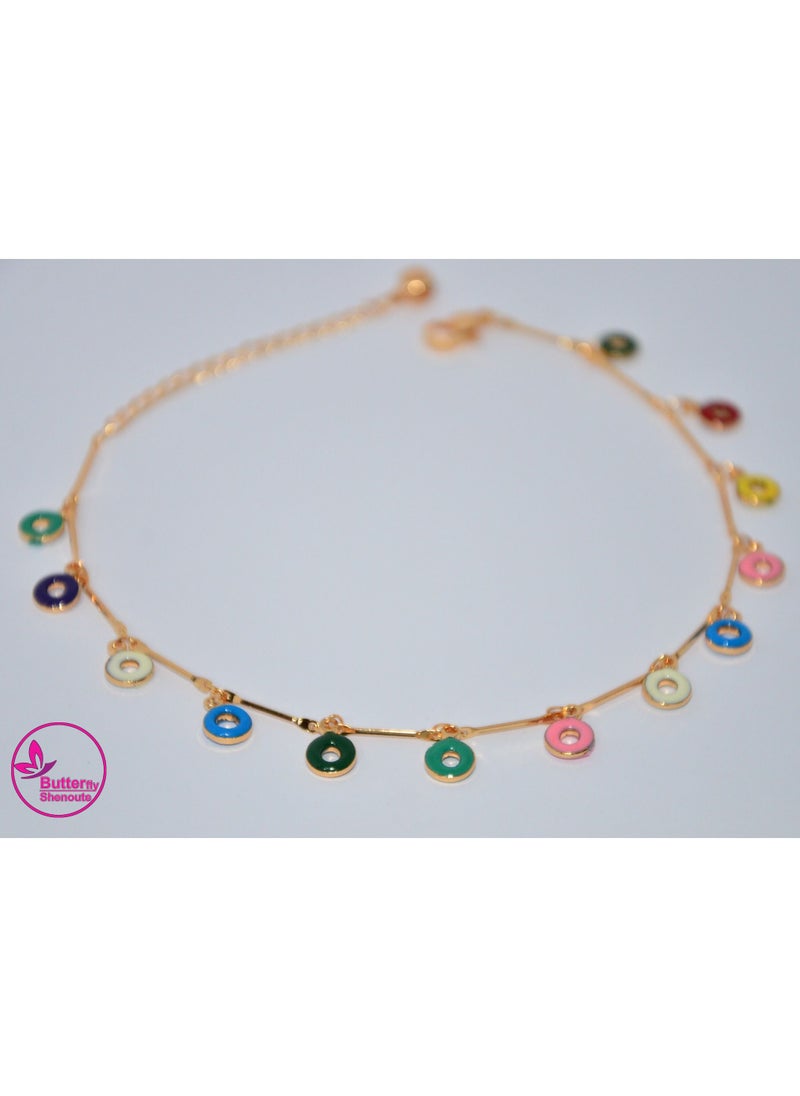 BUTTERFLY Butterfly Shenoute Gold Color Anklet With New Shapes Bell For Women  - Image 1