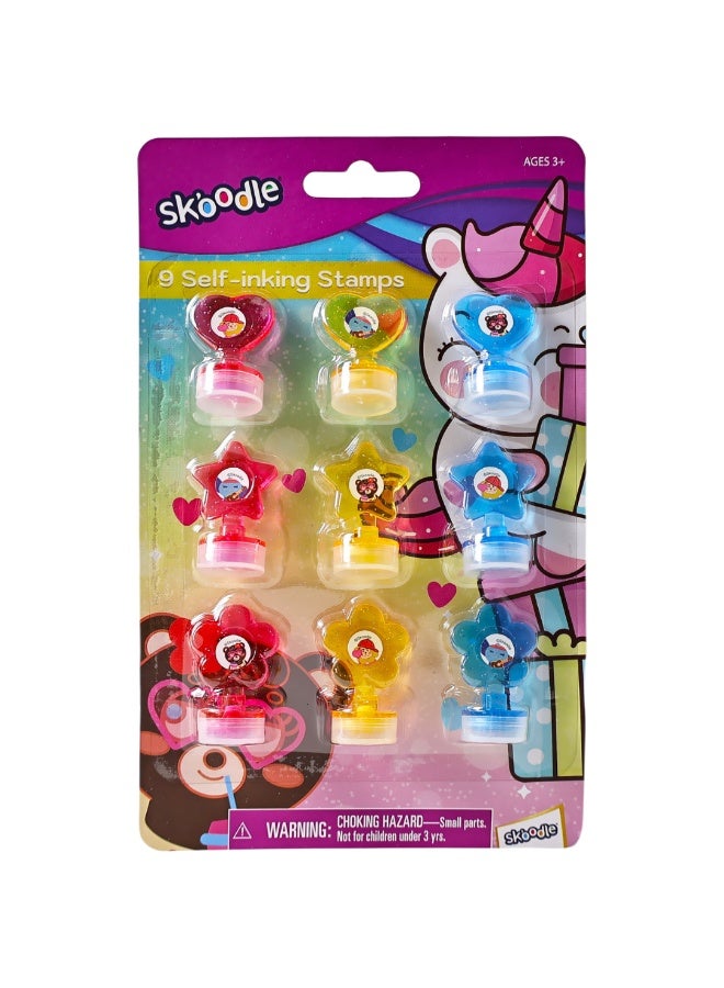 SKOODLE Self Inking Stamps Kit | Art & Craft Activity Stamp | Educational Toys for kids  | Age 3+ - Image 1