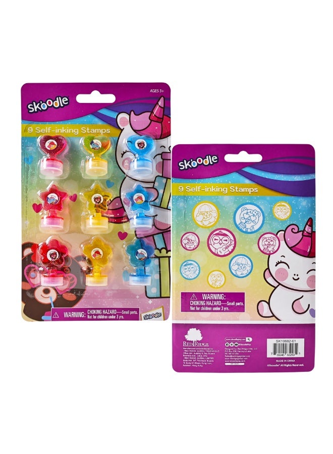 SKOODLE Self Inking Stamps Kit | Art & Craft Activity Stamp | Educational Toys for kids  | Age 3+ - Image 4