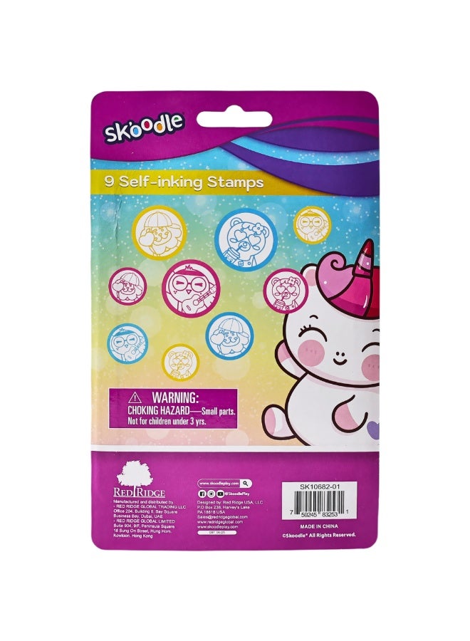 SKOODLE Self Inking Stamps Kit | Art & Craft Activity Stamp | Educational Toys for kids  | Age 3+ - Image 2