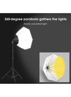 FlashHawk Softbox Photography Lighting Kit with 380W 3 Colors Remote LED Bulbs,SoftBoxes and Carry Bag for Video Recording, Portraits Shooting  - Image 5