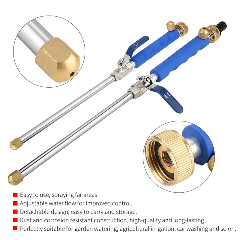 High Pressure Nozzle 4-In-1 Rust Resistant Construction - Detachable Design Power Water Jet For Car Washing Garden Watering Agricultural Irrigation - Image 3