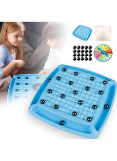 Gonice Chess Game Set with Punishment Wheel Portable Strategy Table Game with 20 Rocks Fun Chess Board Family Games Multiplayer Game with Storage Bag for Kids Adult  - Image 5