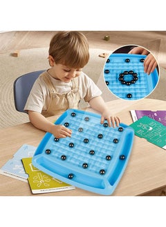 Gonice Chess Game Set with Punishment Wheel Portable Strategy Table Game with 20 Rocks Fun Chess Board Family Games Multiplayer Game with Storage Bag for Kids Adult  - Image 4