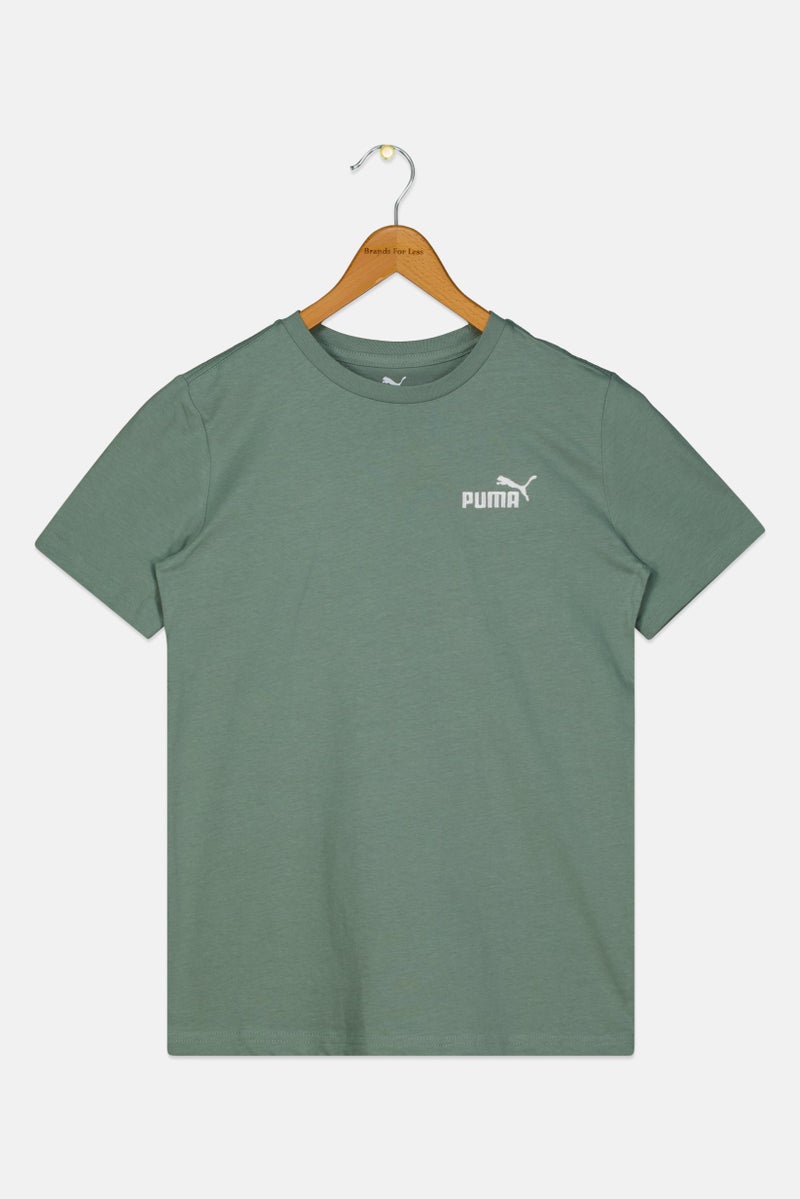 PUMA Kids Boy Short Sleeve Outdoor T-Shirt, Green - Image 1