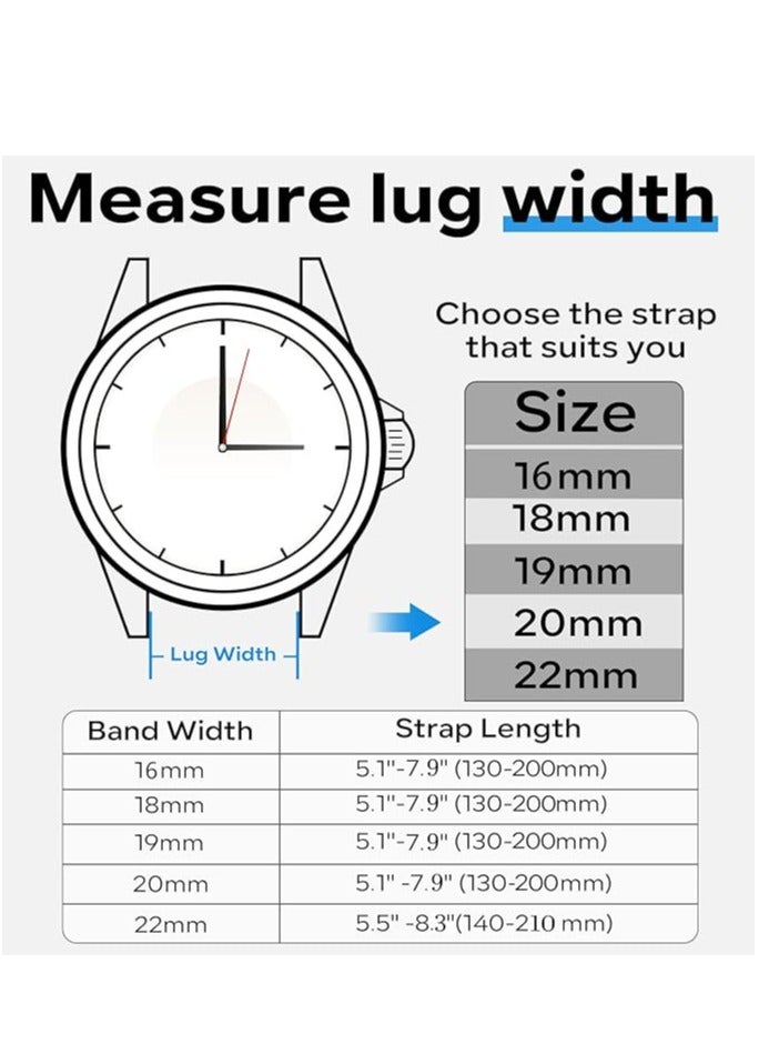 حزام ساعة مغناطيسي 16 ملم 18 ملم 19 ملم 20 ملم 22 ملم سوار ساعة رياضي من السيليكون الناعم للرجال والنساء - Image 4