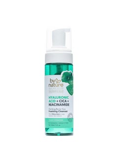 By Nature Foaming Cleanser with Hyaluronic Acid  Cica  Hydrating Face Cleanser For Bright and Fresh Skin  Skincare from New Zealand  5 floz