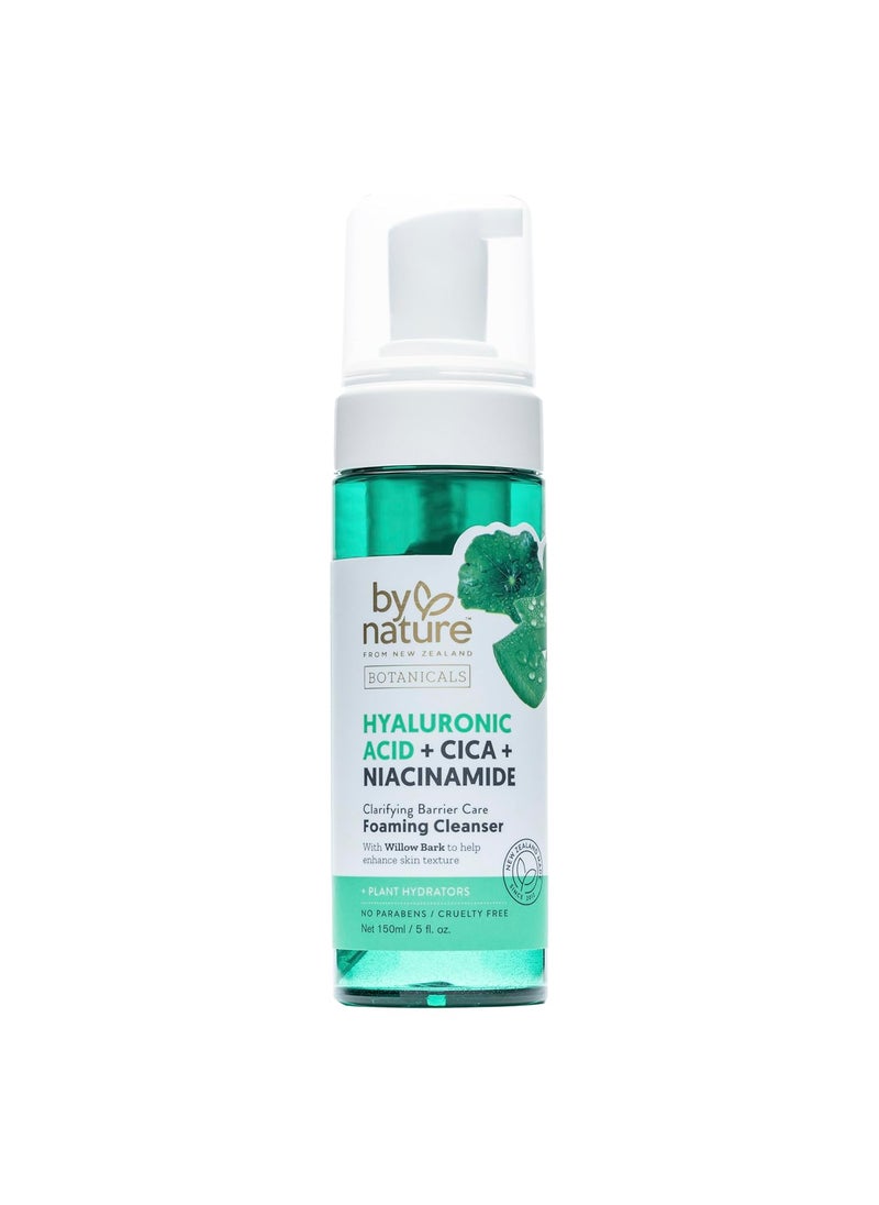 By Nature - By Nature Foaming Cleanser with Hyaluronic Acid  Cica  Hydrating Face Cleanser For Bright and Fresh Skin  Skincare from New Zealand  5 floz - Image 1