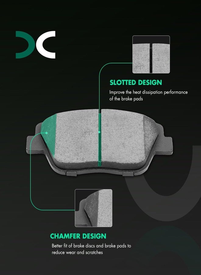 SCITOO 581013QA10,D1444-8595 583022TA60,D1445-8428 Front Rear Brake Pads Fit For 2009-2015 For Hyundai Sonata,2011-2016 For Kia Optima - Image 2