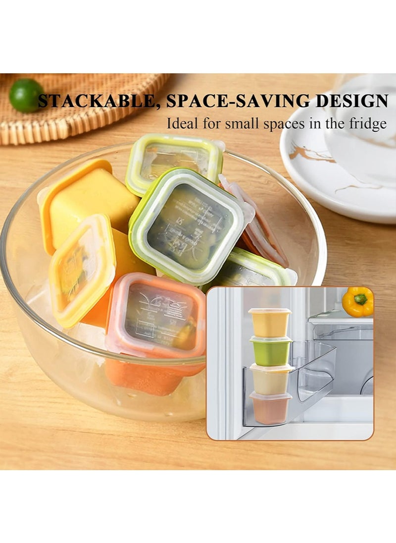 yIFeNG Large Square Ice Cube Trays, Assorted Individual Ice Cube Trays with Removable Lid, Stackable Ice Trays, Easy Release Ice Trays, 5cm/1.96in Ice Cubes for Coffee & Cola, 9PCS  - Image 3