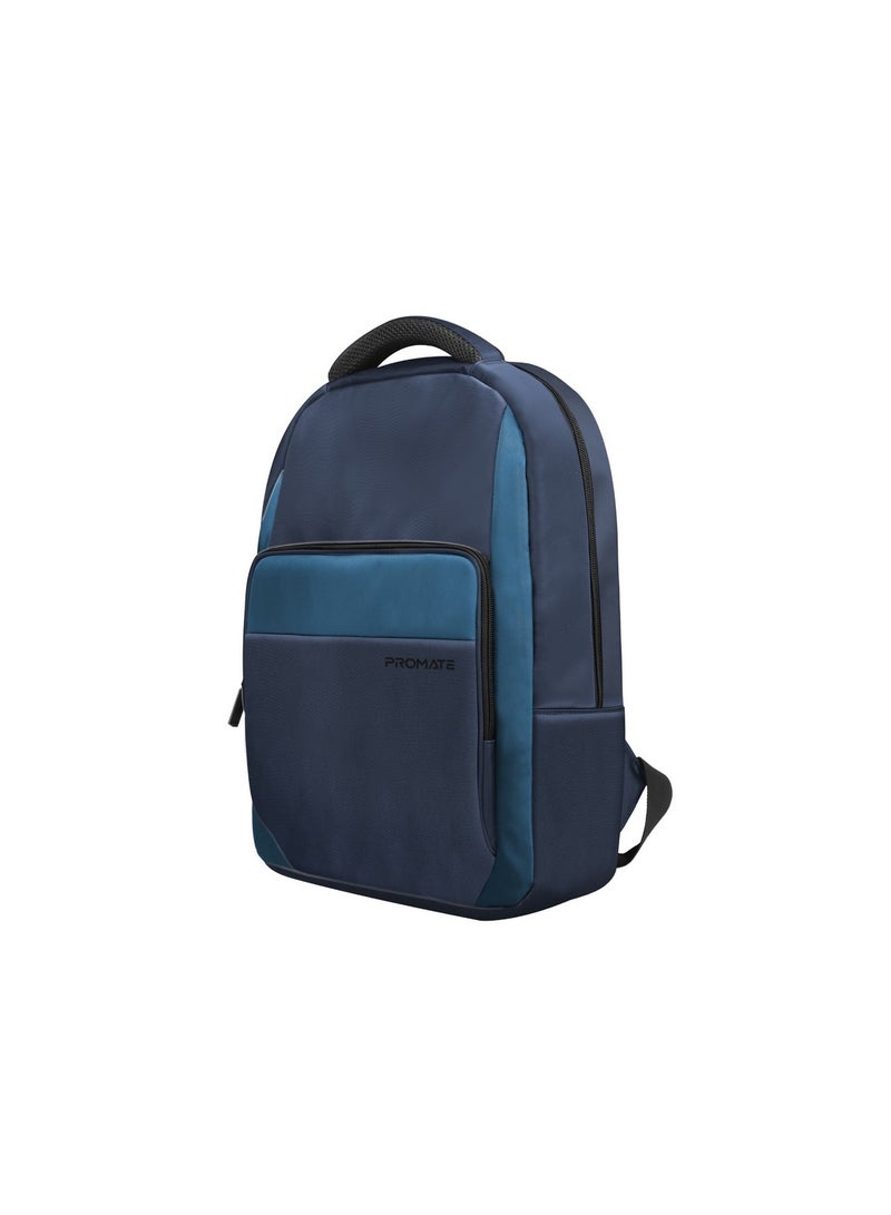 PROMATE Lightweight Comfortable 15.6 Inch Laptop Backpack With Secure Zippers, Water-Resistance, Multiple Compartments And Padded Straps Blue - Image 1