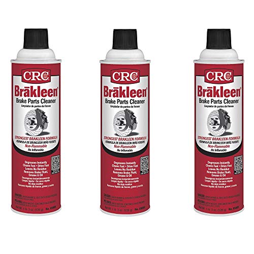 CRC 05089 BRAKLEEN Brake Parts Cleaner - Non-Flammable -19 Wt Oz, 3 Pack - Image 1