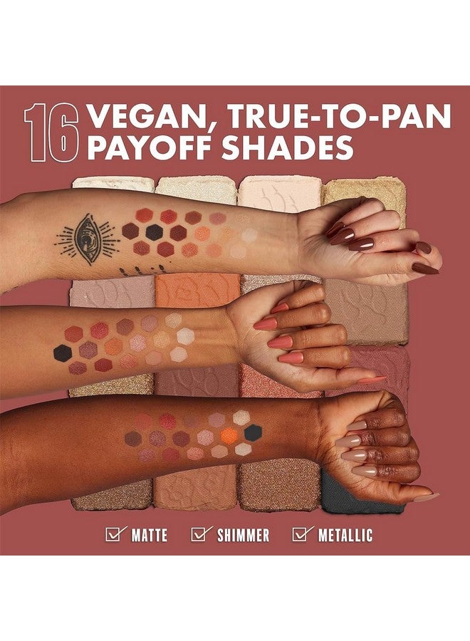 adbeni Matte & Shimmery 16 Color Eyeshadow Palette 16Gm | Make Every Thing Beautiful | Rich Colors & Velvety Texture | Perfect For Stunning Makeup Looks (Shade-02) - Image 4