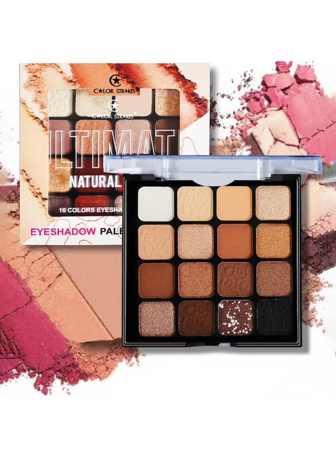 adbeni Matte & Shimmery 16 Color Eyeshadow Palette 16Gm | Make Every Thing Beautiful | Rich Colors & Velvety Texture | Perfect For Stunning Makeup Looks (Shade-02) - Image 2