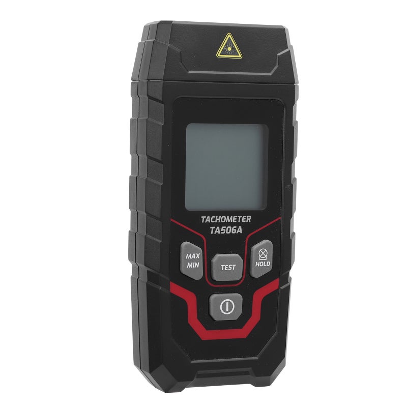 TASI Digital Tachometer: 3-100000 RPM Range ±(0.05%FS+1RPM) Accuracy - 5 Digit LED Backlight Display for Industrial Rotating Object Testing - Image 5