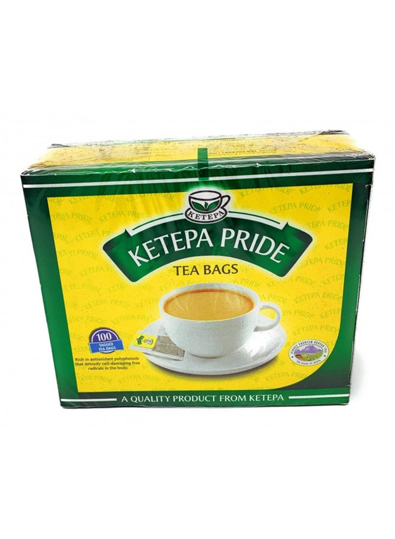 Ketepa Pride Standard Pack, 200G, 100 Tagged Teabags - Image 1