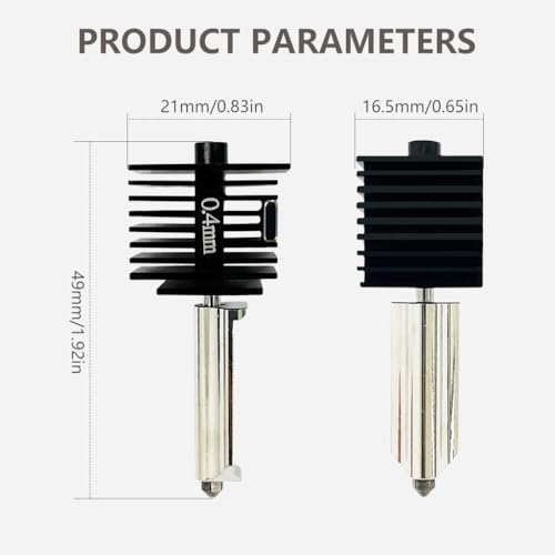 Serplex® Removable Hardened Steel Hotend for Bambu Lab A1 Mini 3D Printer, 0.4mm Aluminum Heat Sink Nozzle Kit with Installation Tools, Compatible Replacement or Upgrade Extrusion System Assembly - Image 2
