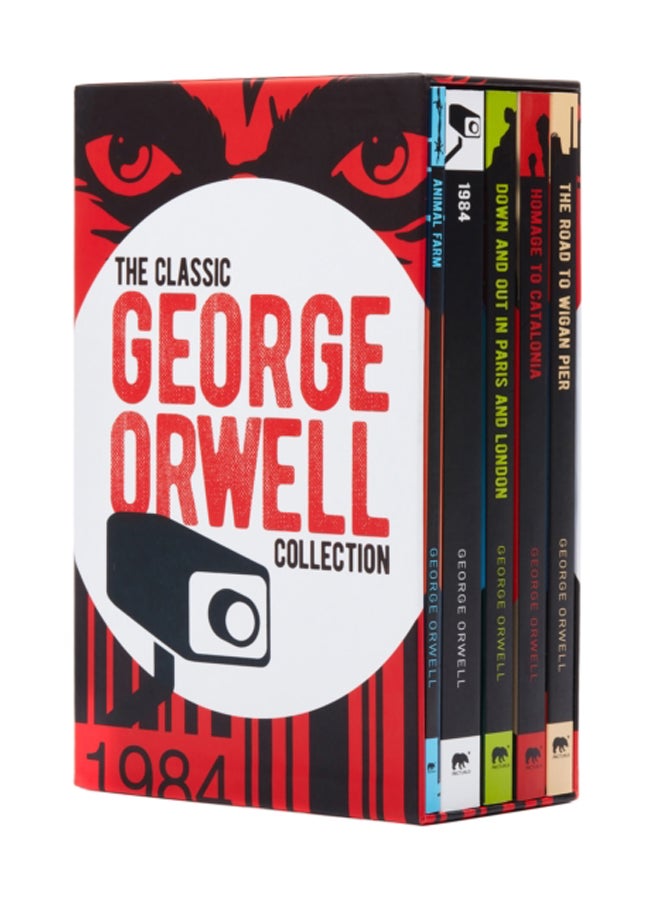 مجموعة جورج أورويل الكلاسيكية: مجموعة من 5 كتب في علبة ورقية