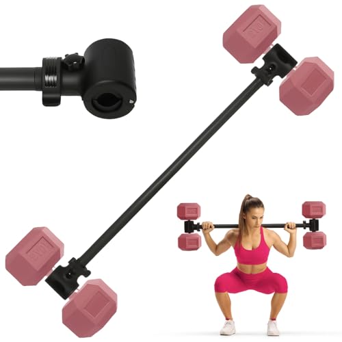 Zejoot Dumbbell Barbell Converter Bar, Adjustable Weight Dumbbell to Barbell Converter, Easy Grip & Installation Weight Lifting Bar, Ideal for Strength Training Home Gym - Image 1