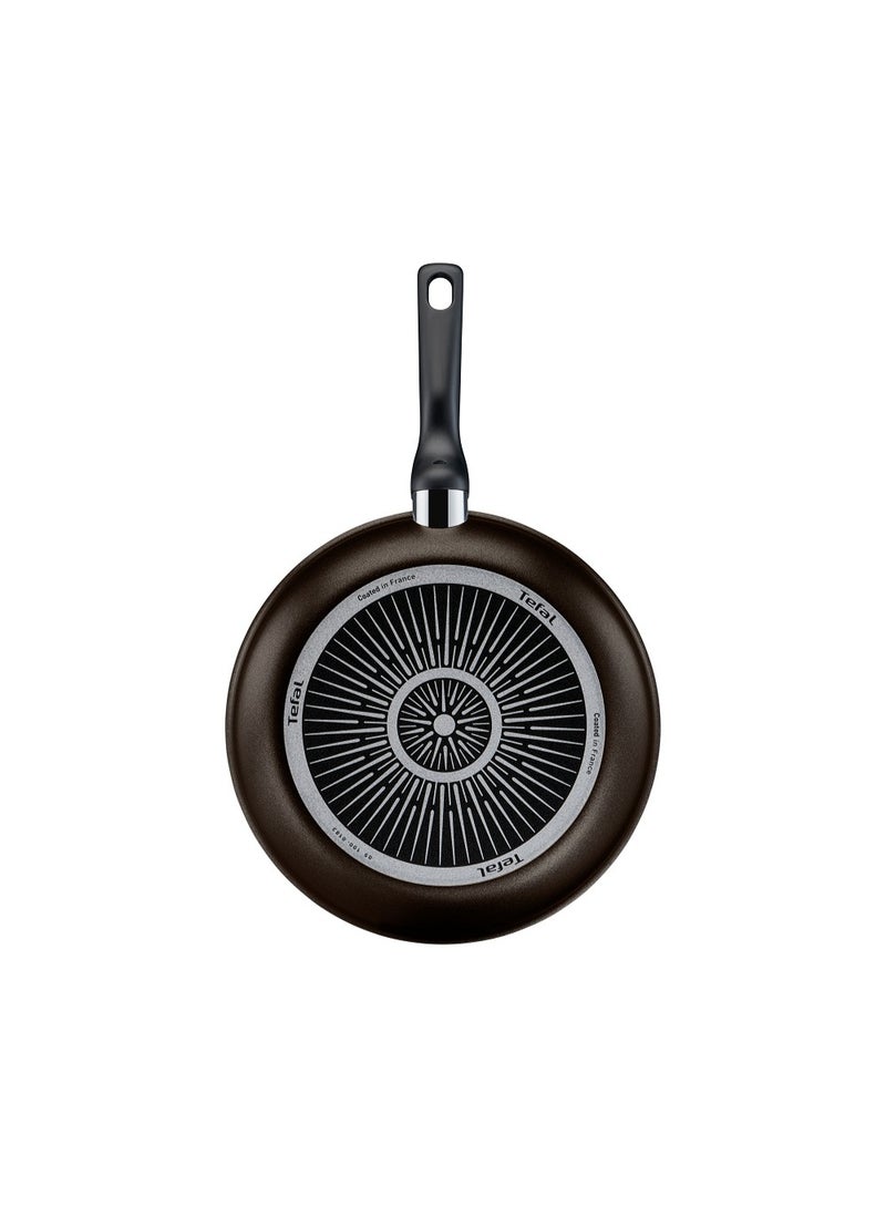 تيفال Tefal XL Intense Non-Stick Frying Pan 28cm Titanium 2X Coating Thermo-Signal Heat Indicator for Gas Electric Ceramic Halogen Black black 28cm - Image 3