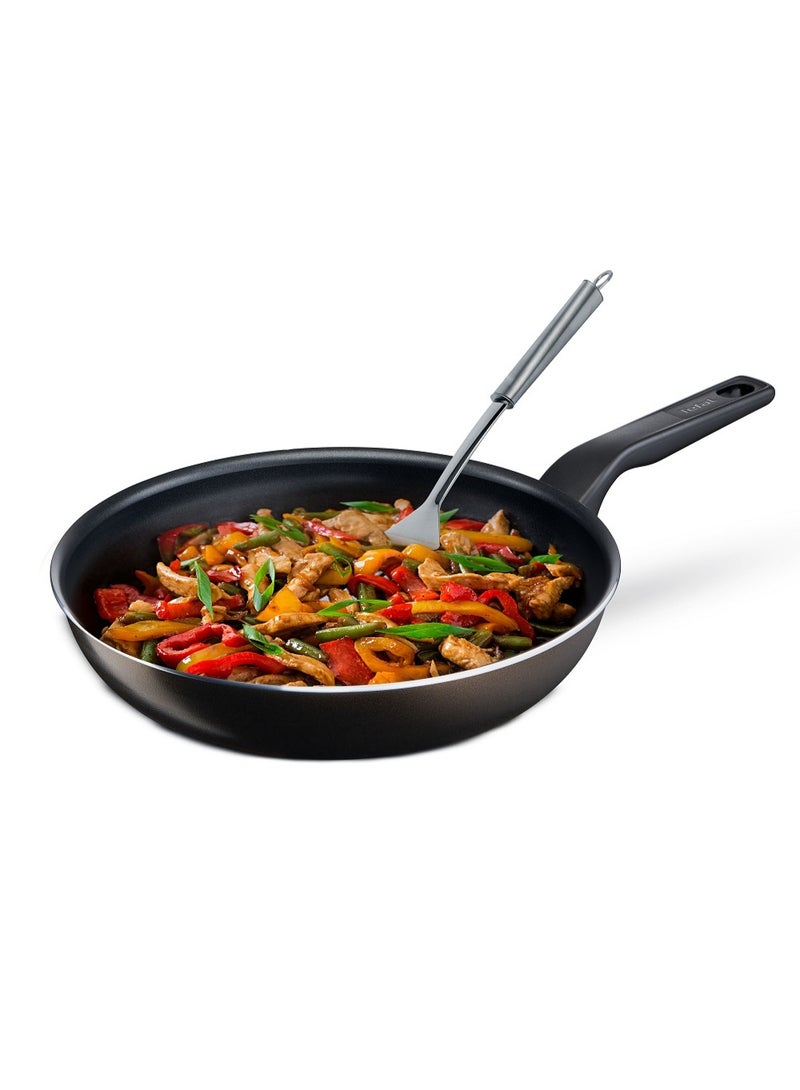 تيفال Tefal XL Intense Non-Stick Frying Pan 28cm Titanium 2X Coating Thermo-Signal Heat Indicator for Gas Electric Ceramic Halogen Black black 28cm - Image 4