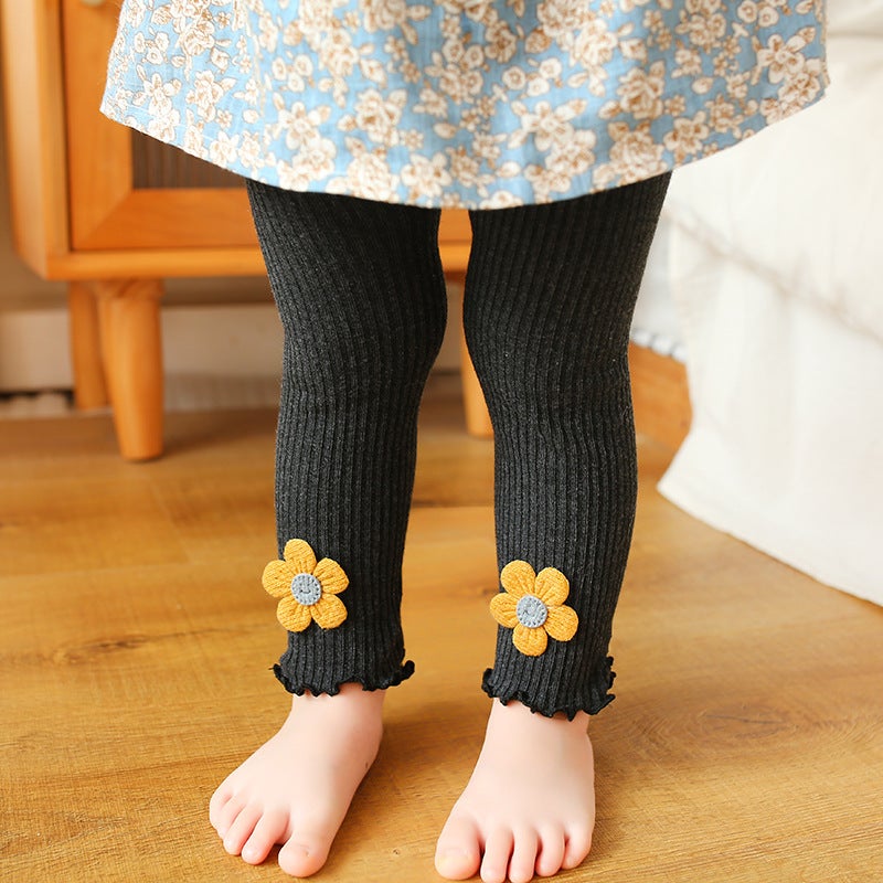 Children'S Leggings Thin Outer Wearing Western Style New Children'S Leggings Small And Medium-Sized Children'S Girls' Baby Pants - Image 1