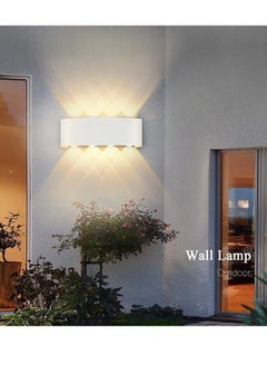 Next Life Modern Outdoor Wall Sconce Light 8 LED Room Wall Lights Up Down Aluminium Wall Lighting Lamps for Living Room Bedroom Corridor Warm light  - Image 4