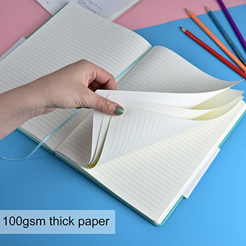 Coopay 3 Pack B5 Journal Notebooks Classic Ruled Notebooks Hardcover Lined Journals for Office Home School Business Writing Note Taking, 10.2 x 7.5 inch, 100GSM Thick Paper, 160 Pages (Black/Brown/Green) - Image 4