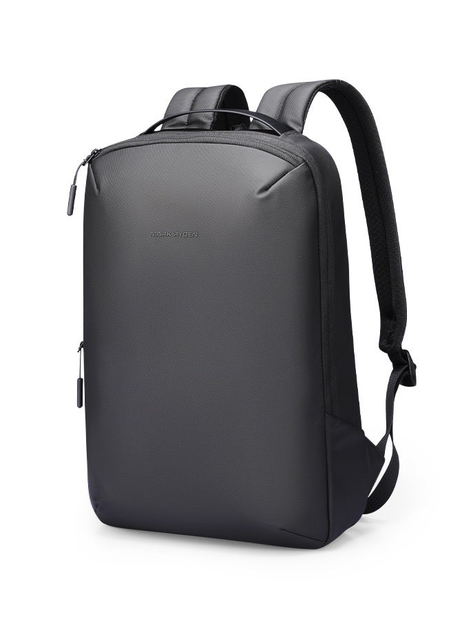 Mark Ryden MR2408  Black Lightweight Laptop Backpack 15.6 Inch Water Resistant Commuter Bag with YKK Zipper Anti Theft Pocket Breathable Shoulder Straps Oxford Fabric Stylish Urban Travel Backpack - Image 1