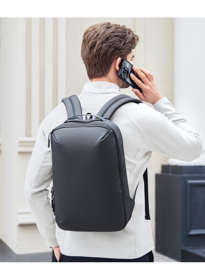 Mark Ryden MR2408  Black Lightweight Laptop Backpack 15.6 Inch Water Resistant Commuter Bag with YKK Zipper Anti Theft Pocket Breathable Shoulder Straps Oxford Fabric Stylish Urban Travel Backpack - Image 2