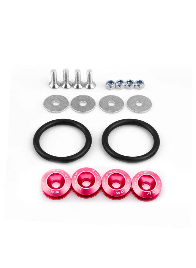 Jdm Car Front And Rear Bumper Reinforcement Washers Surround Screws Modified Colorful Double-layer Spacers Clips Universal
