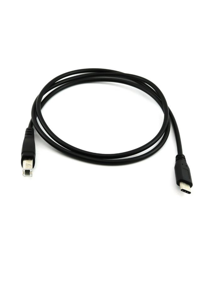 NIBEMINENT USB Type-C Male To 2.0 B Data Cable Black  - Image 3