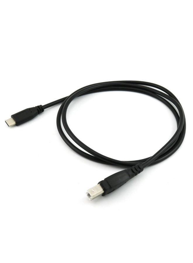 NIBEMINENT USB Type-C Male To 2.0 B Data Cable Black  - Image 4