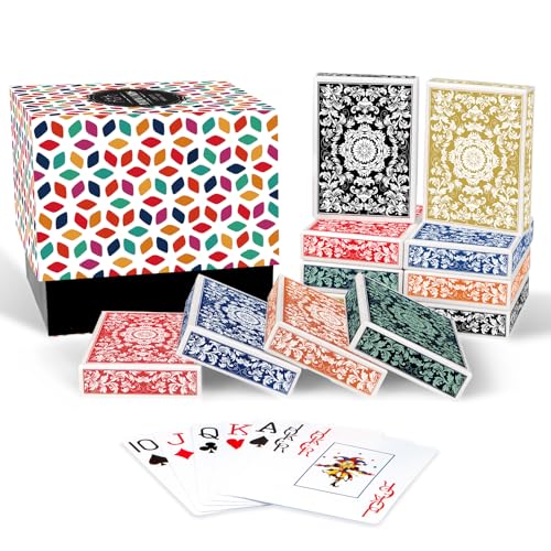 Metsyth Playing Cards 12 PackDecks of CardsJumbo Large Print Playing Cards for Adults SeniorsColorful Poker Cards Bulk with Gift Box for Activities Party Supplies Card Game Family Game Night - Image 1