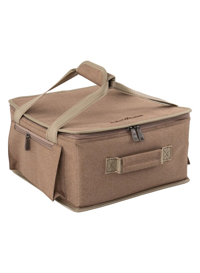 السنيدي شنطة عزبة الخير للرحلات، شنطة كشتات، خشبي، مقاس 38*37*20سم - Image 1