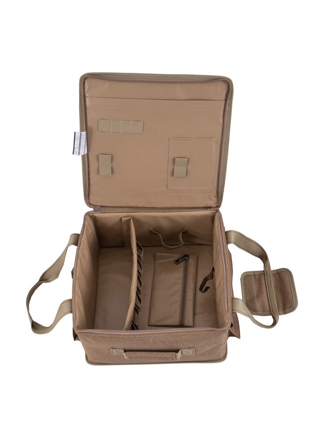 السنيدي شنطة عزبة الخير للرحلات، شنطة كشتات، خشبي، مقاس 38*37*20سم - Image 4