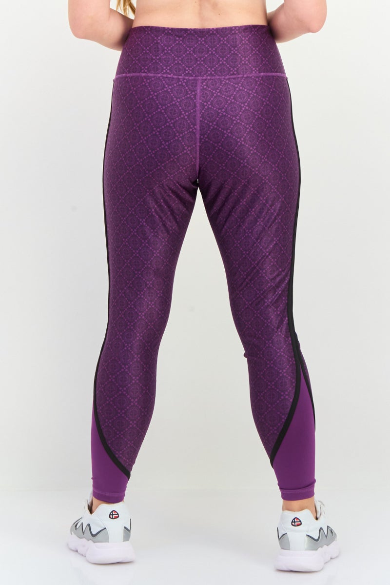 PUMA Women Sportswear Fit Training Legging, Purple - Image 3