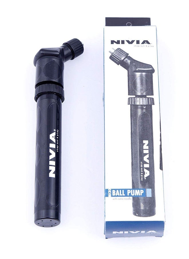 Nivia Double Action Ball Pump | with Needle Air Pump for Sports Football, Volleyball, Basketball, Rugby, Soccer Ball, Other Inflatable Balls | Stainless Steel Pin Air Pump  - Image 3