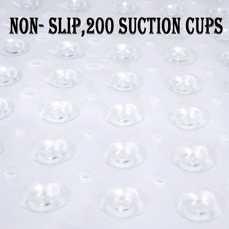 EASY SHOPE PVC Nonslip Bath Mat Extra Soft Eco Friendly Mat for Kids, Anti Bacterial Machine Washable Bathroom Shower Mat. (Transparent Color, 100 x 40 cm Size, 1-pcs) - Image 4