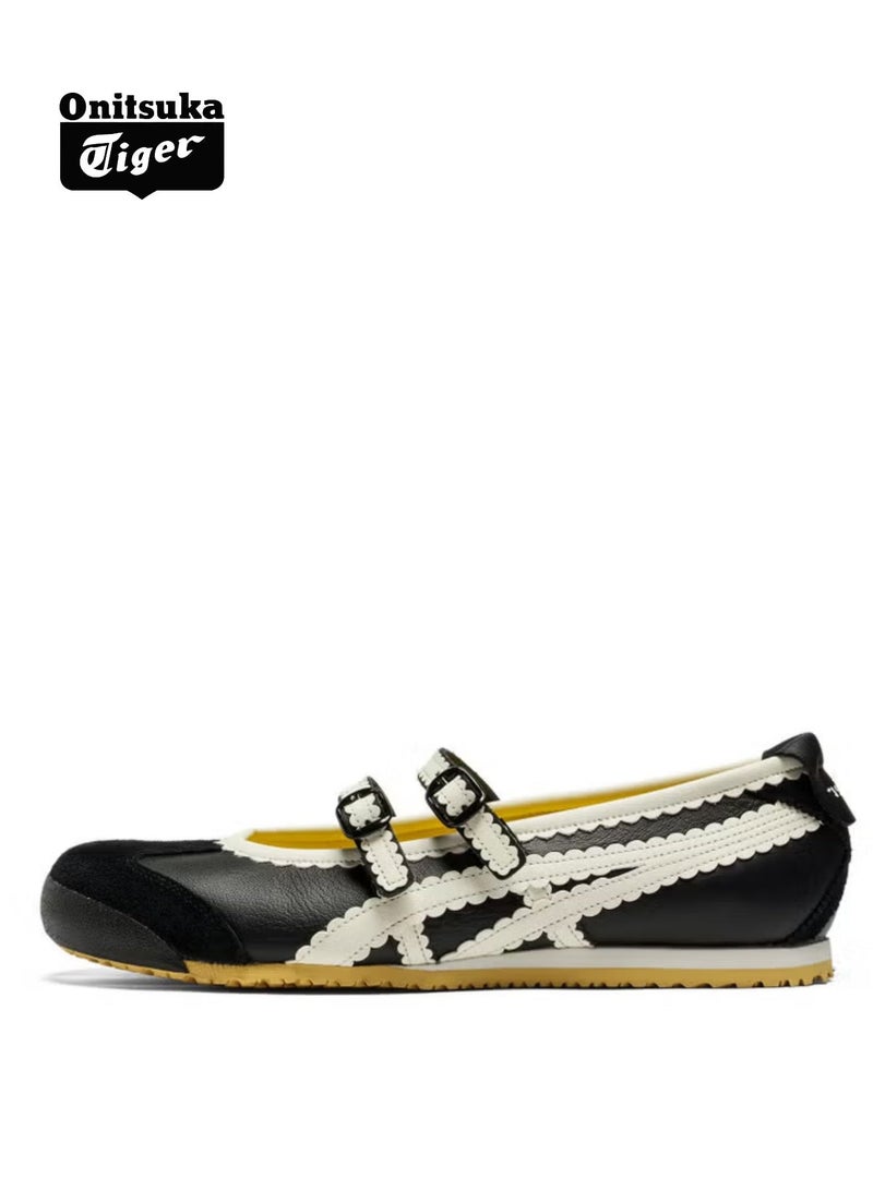Onitsuka Tiger Mexico 66 TGRS Women’s Ballet Flats -Black | Comfortable u0026 Stylish Casual Mary Jane Shoes - Image 1