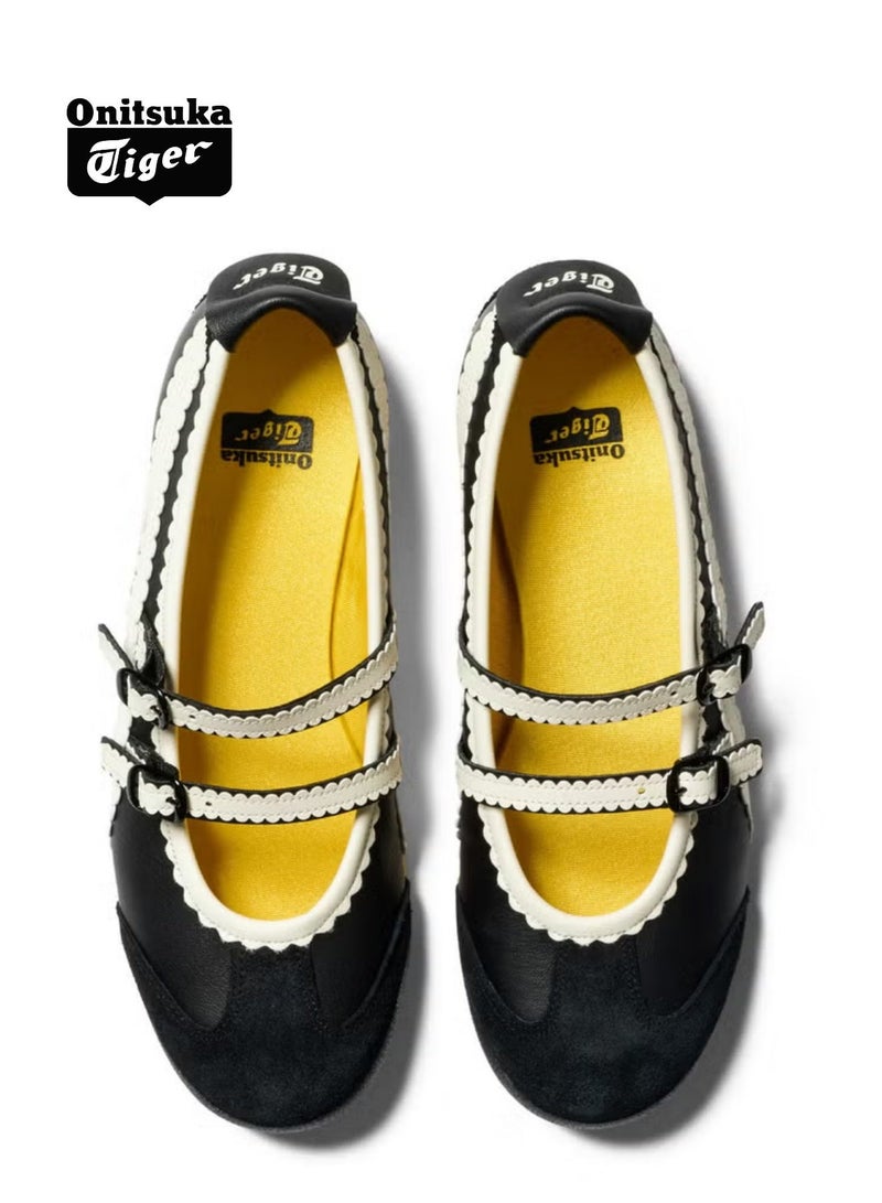 Onitsuka Tiger Mexico 66 TGRS Women’s Ballet Flats -Black | Comfortable u0026 Stylish Casual Mary Jane Shoes - Image 4