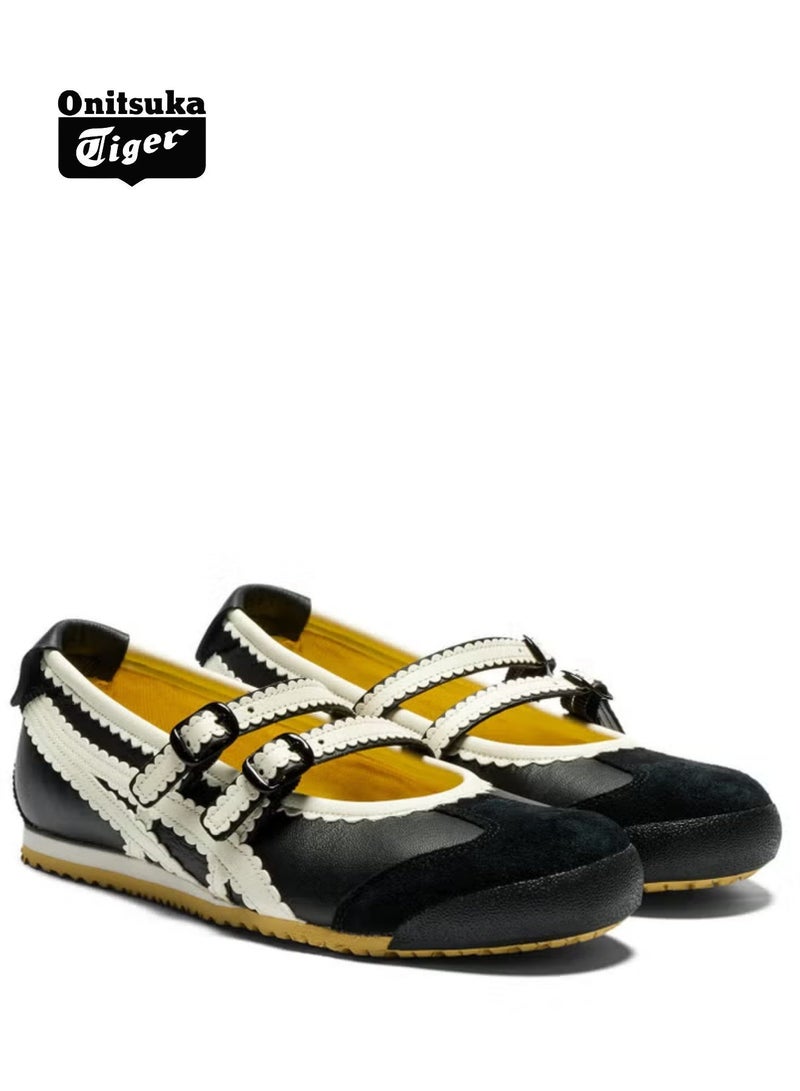 Onitsuka Tiger Mexico 66 TGRS Women’s Ballet Flats -Black | Comfortable u0026 Stylish Casual Mary Jane Shoes - Image 2