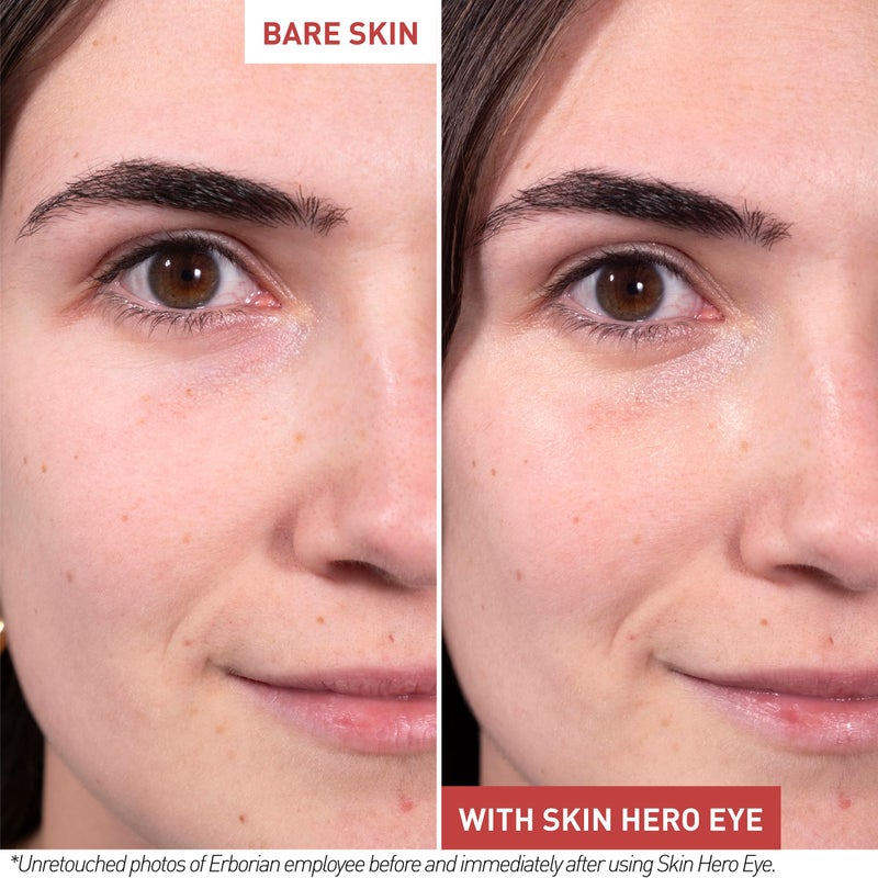 Erborian Skin Hero Eye Cream Perfector, De-Puffs, Hydrates & Blurs Appearance of Fine Lines & Wrinkes for Radiant, Smooth Skin, Korean Skincare - Image 4